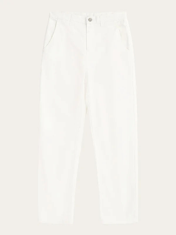 CALLA tapered canvas pant - Star White