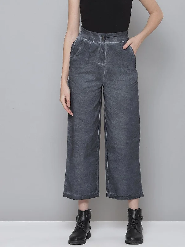 Cigarette Style Women's Printed Linen Blend Pants for Casual DaysCharcoal Grey Twill Pigment Wash Straight Pants Cigarette Style Women's Printed Linen Blend Pants for Casual DaysCharcoal Grey Twill Pigment Wash Straight Pants
