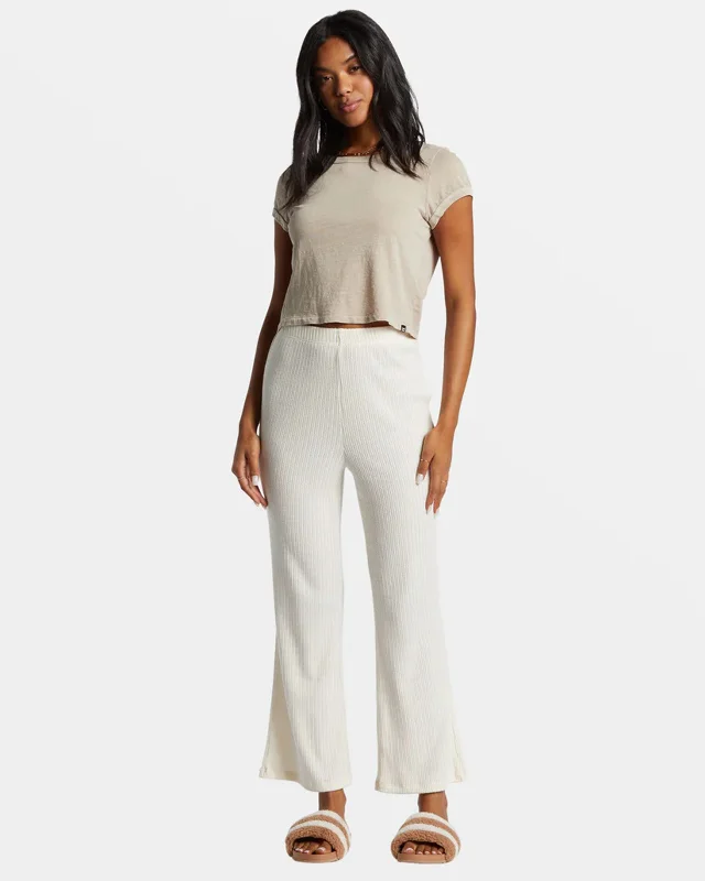 Plus Size Women's Elastic - Waist Culottes in Earth TonesLana Pant