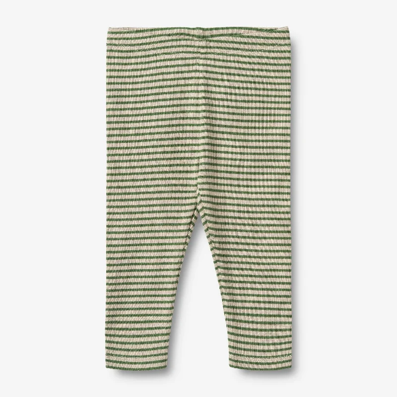 Women's Metallic Tight Trousers in Gold for a Glamorous Party EnsembleStriped Leggings Jules - elm green stripe Women's Metallic Tight Trousers in Gold for a Glamorous Party EnsembleStriped Leggings Jules - elm green stripe