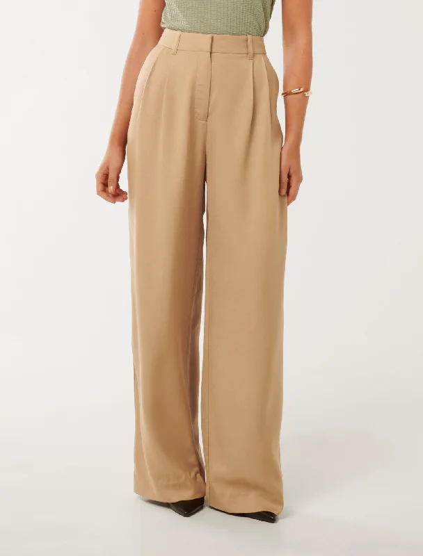 Women's Straight - Leg Linen Pants for a Breezy Summer LookMikayla Pleated Wide Leg Pants Women's Straight - Leg Linen Pants for a Breezy Summer LookMikayla Pleated Wide Leg Pants