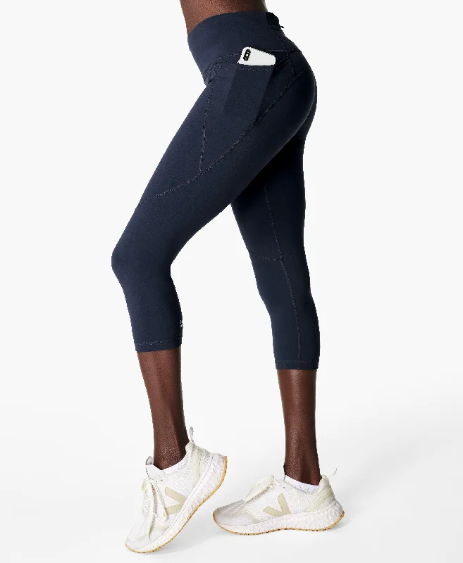 Plus Size Women's Stretch Cotton Tight Trousers in Navy for Comfortable Everyday WearPower Cropped Workout Leggings Sb4564p Navy-Blue Plus Size Women's Stretch Cotton Tight Trousers in Navy for Comfortable Everyday WearPower Cropped Workout Leggings Sb4564p Navy-Blue