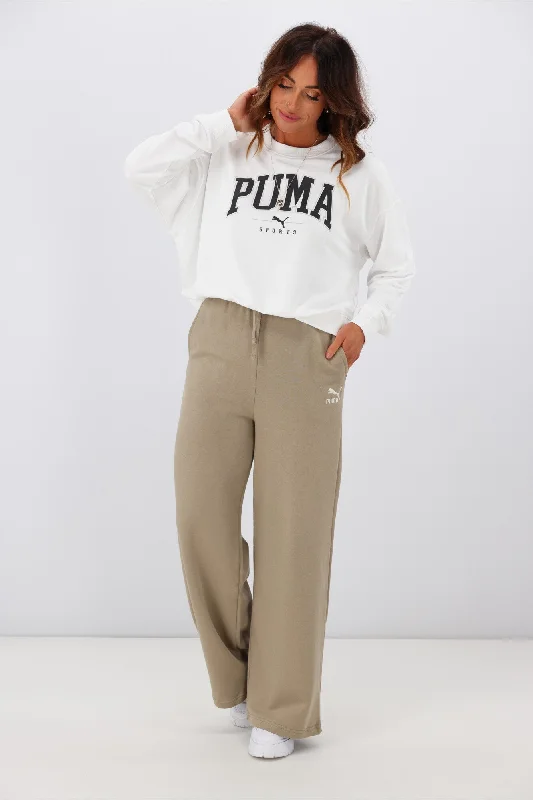 Women's Tight Trousers with Mesh Panels in Black for a Sexy and Modern AppearancePuma Better Classics Relaxed Sweatpants TR Oak Branch Women's Tight Trousers with Mesh Panels in Black for a Sexy and Modern AppearancePuma Better Classics Relaxed Sweatpants TR Oak Branch