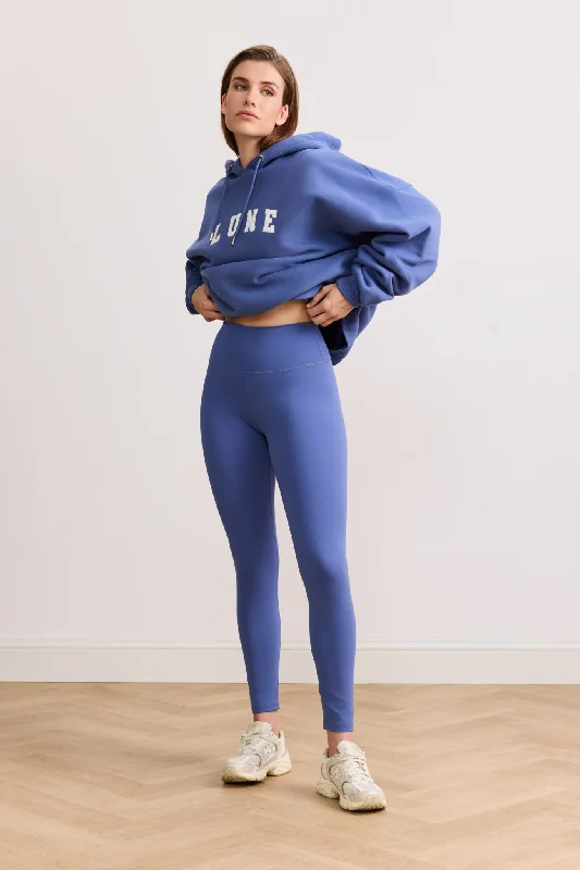 Women's Leather - Look Tight Trousers with Zipper Details in Dark Gray for an Urban StyleRIVER LIFT high-waisted legging - Steel Blue Women's Leather - Look Tight Trousers with Zipper Details in Dark Gray for an Urban StyleRIVER LIFT high-waisted legging - Steel Blue