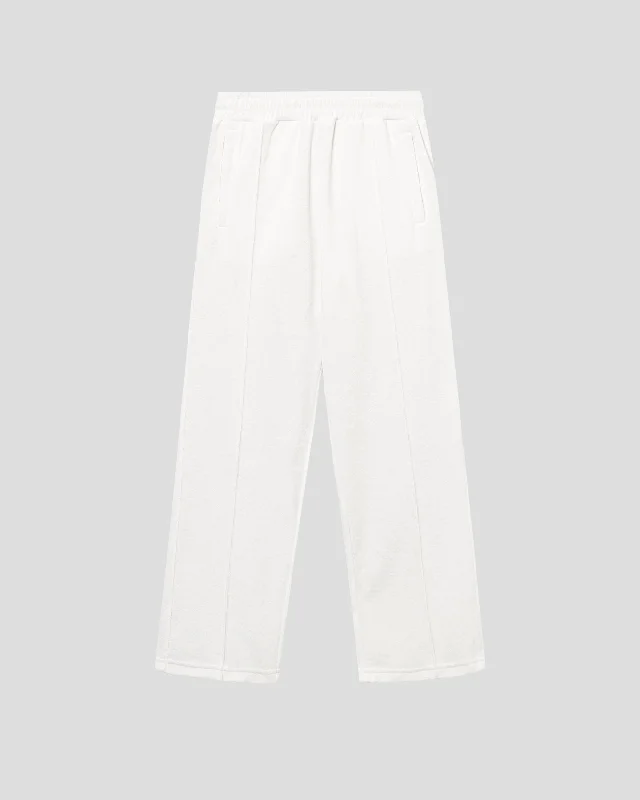 Plus Size Women's Metallic - Finish Joggers for a Stylish LoungeTerry Cropped Pant Off White Plus Size Women's Metallic - Finish Joggers for a Stylish LoungeTerry Cropped Pant Off White
