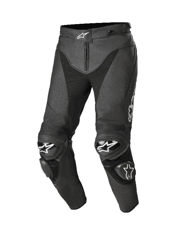 Tapered Leg Women's Wool Blend Trousers for WinterTrack V2 Leather Pants