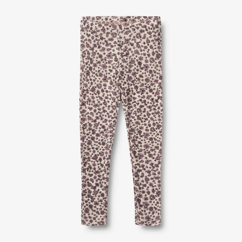 Wool Leggings Agi - autumn flowers