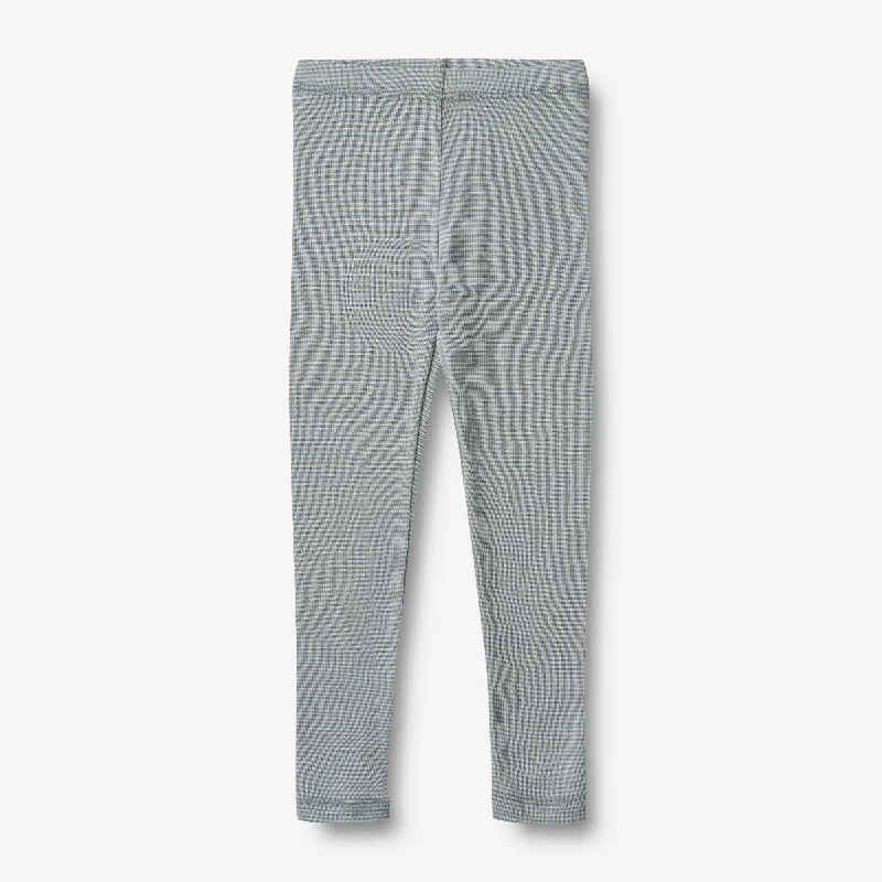 Wool Leggings Agi - cloudy sky stripe