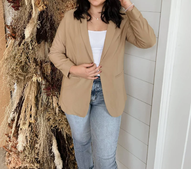 Plus Size Women's Cropped Velvet Blazers in Burgundy for a Night OutBoss Babe Blazer In Khaki Plus Size Women's Cropped Velvet Blazers in Burgundy for a Night OutBoss Babe Blazer In Khaki