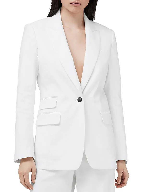 Single - Breasted Women's Tweed Blazers with Gold Buttons for a Classic LookFoster Womens Suit Separate Work Wear One-Button Blazer Single - Breasted Women's Tweed Blazers with Gold Buttons for a Classic LookFoster Womens Suit Separate Work Wear One-Button Blazer