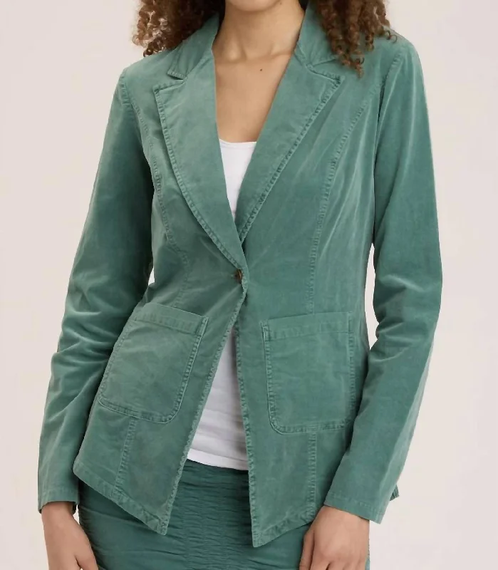 Plus Size Women's Sequin - Embellished Blazers in Silver for a Glamorous PartyWestbrook Corduroy Blazer In Juneau Pigment