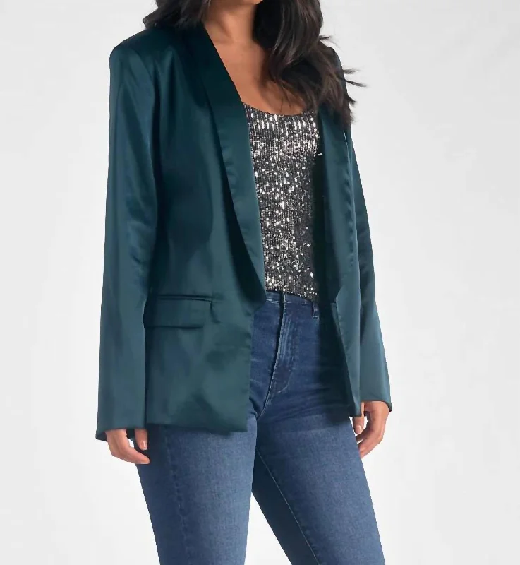 Double - Breasted Women's Polyester Blazers in Bright Colors for a Fun StyleWren’S Jacket In Green Pine Double - Breasted Women's Polyester Blazers in Bright Colors for a Fun StyleWren’S Jacket In Green Pine