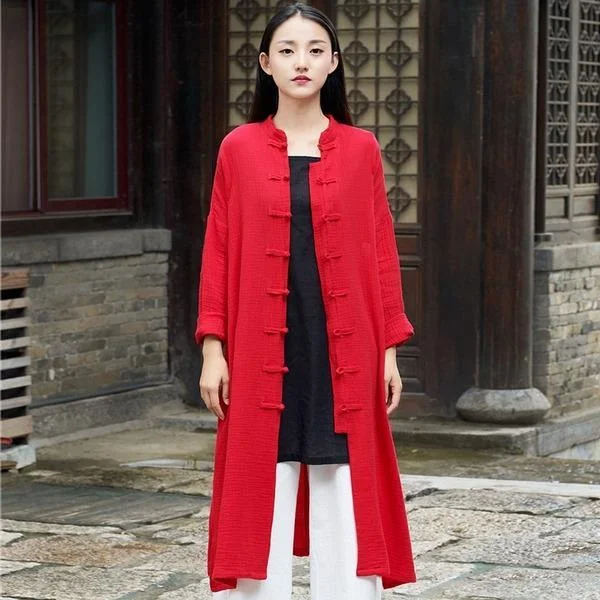 Plus size women's wool blend coats for a warm and stylish winter2020 Autumn New Cotton Linen Long Sleeve Quality Loose Women Coat Plus size women's wool blend coats for a warm and stylish winter2020 Autumn New Cotton Linen Long Sleeve Quality Loose Women Coat