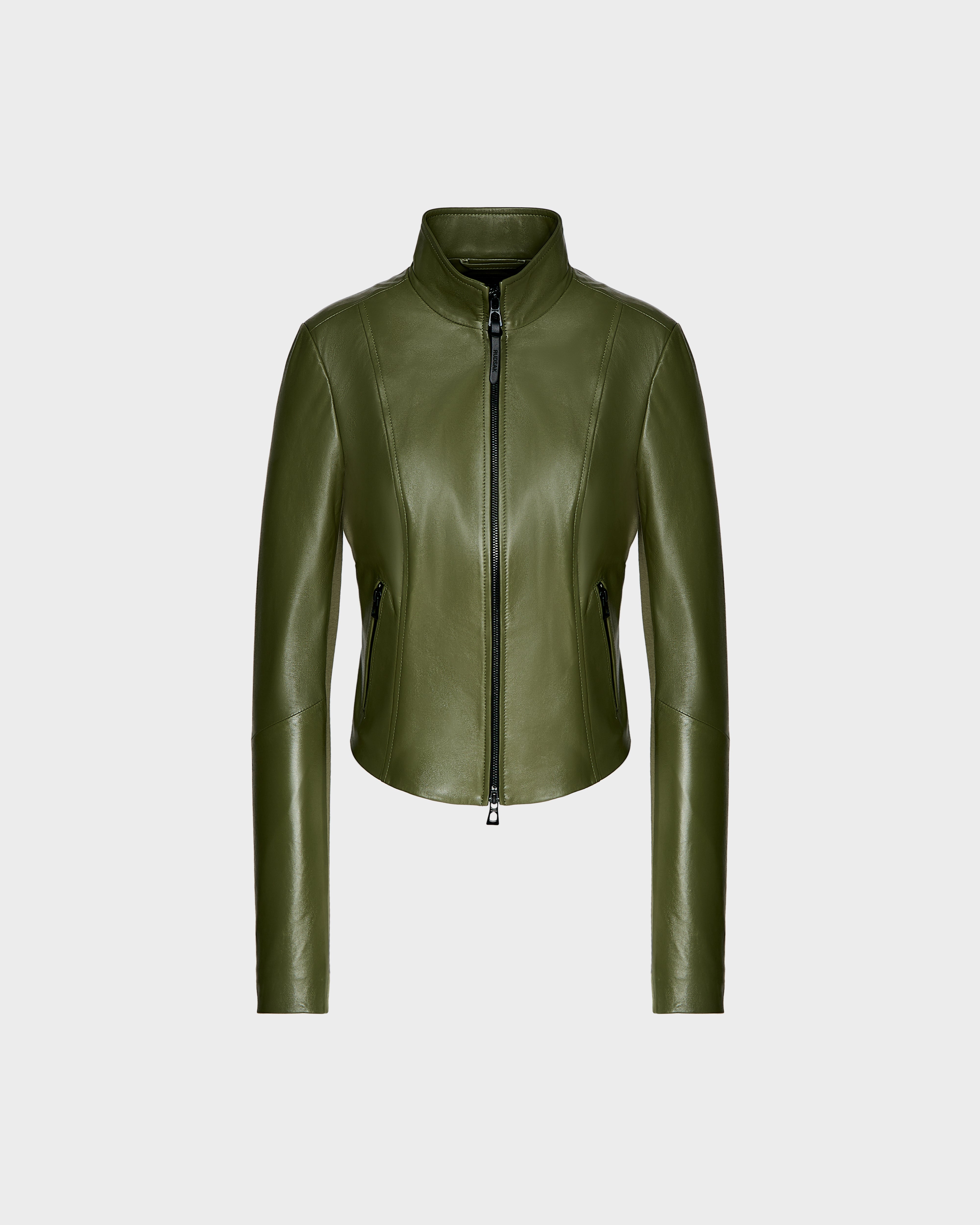 Women's faux fur coats in bright colors for a bold fashion statementABIGAIL - 8124560 Loden Green