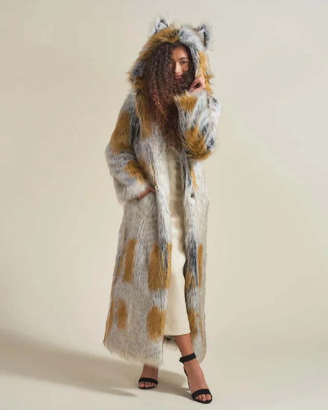 Belted women's cashmere coats in soft pastels for a luxurious feelClassic Women's Long Faux Fur Coat | Arctic Fox