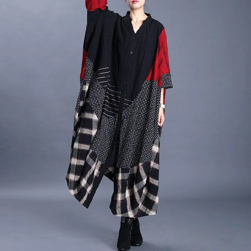 Water - resistant women's trench coats with adjustable cuffs for rainy daysAsymmetrical Stitching V-neck Loose Trench Coat Plus size Water - resistant women's trench coats with adjustable cuffs for rainy daysAsymmetrical Stitching V-neck Loose Trench Coat Plus size