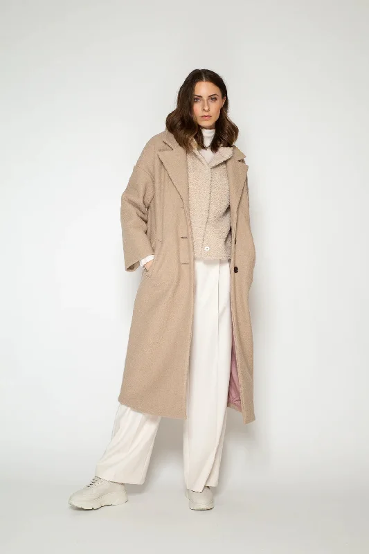 Women's cropped leather coats with silver studs for an edgy lookBara Studio Selma Coat