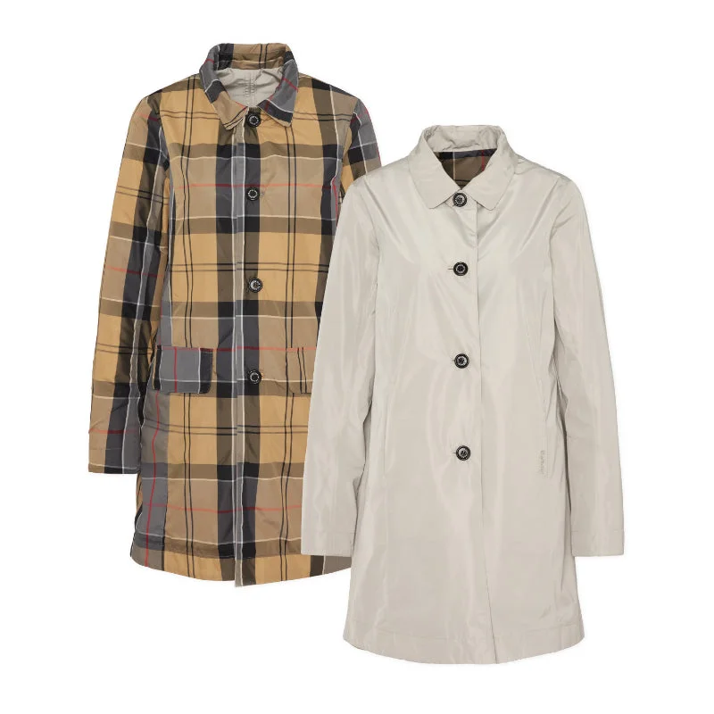 Women's pea coats with brass buttons for a nautical - inspired styleBarbour Babbity Ladies Waterproof Jacket - Mist/Dress Women's pea coats with brass buttons for a nautical - inspired styleBarbour Babbity Ladies Waterproof Jacket - Mist/Dress