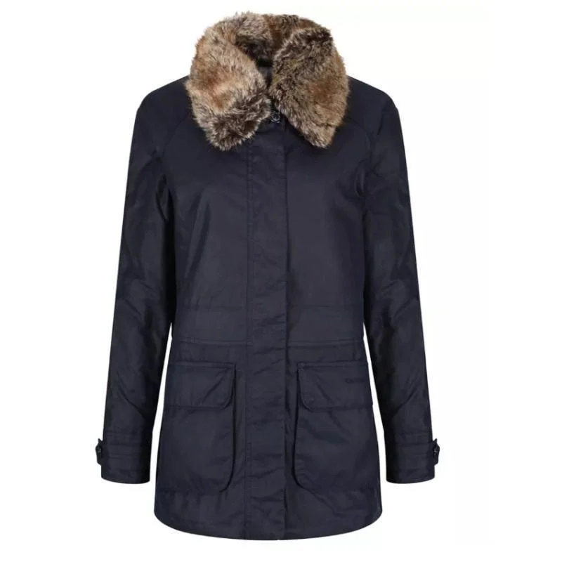 Mid - length women's down coats in a slim fit for a modern and sleek appearanceBarbour Banavie Wax Jacket - Royal Navy Mid - length women's down coats in a slim fit for a modern and sleek appearanceBarbour Banavie Wax Jacket - Royal Navy