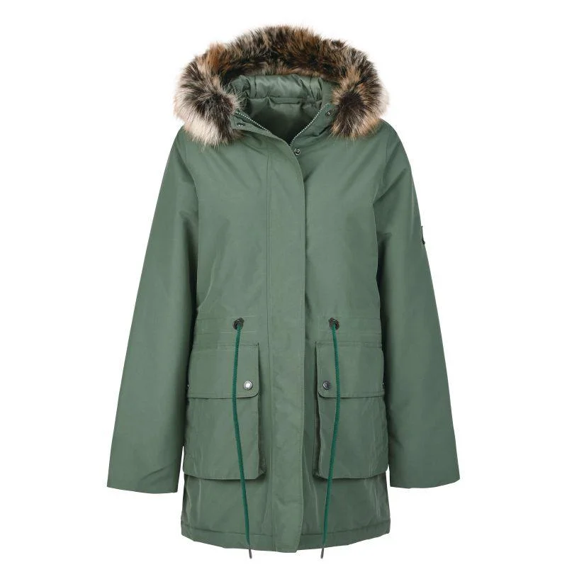 Shearling - lined women's leather coats for ultimate warmth and luxuryBarbour Ellison Ladies Waterproof Jacket - Alchemy Green Shearling - lined women's leather coats for ultimate warmth and luxuryBarbour Ellison Ladies Waterproof Jacket - Alchemy Green