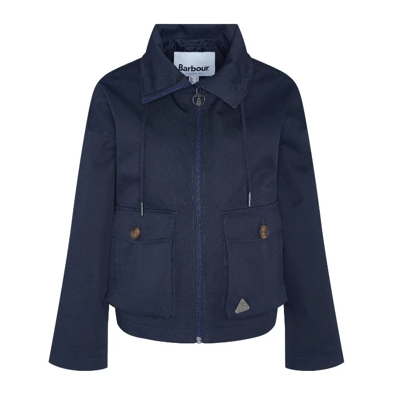 Belted women's cashmere coats in soft pastels for a luxurious feelBarbour Fairbourne Showerproof Ladies Jacket - Dark Navy