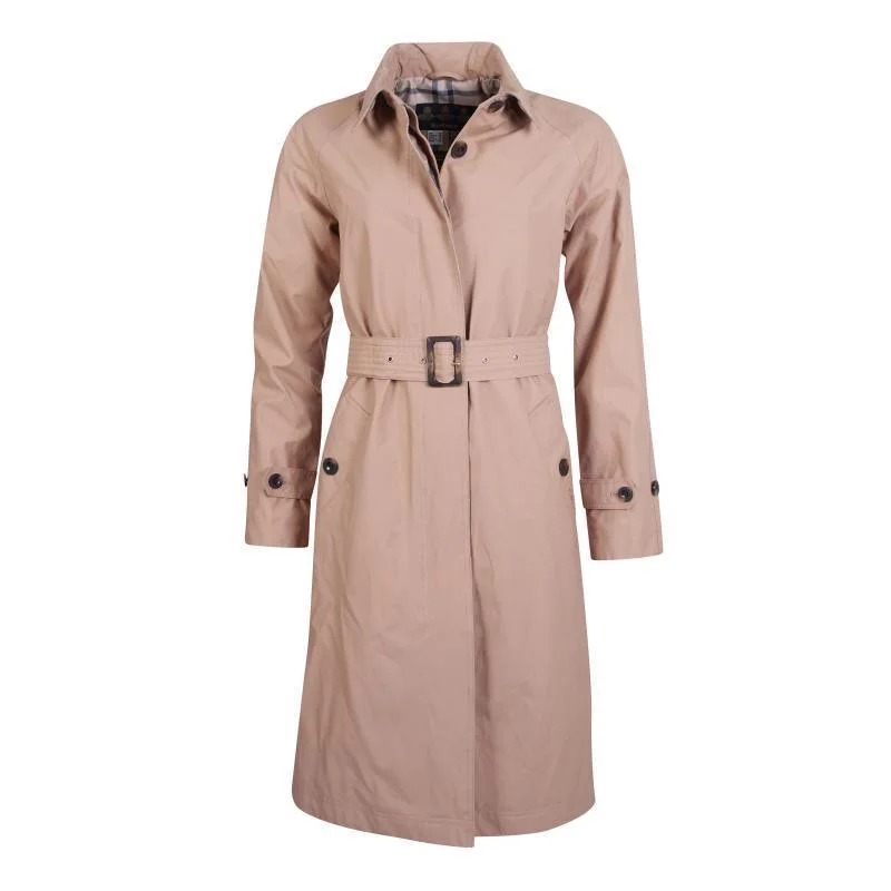 Water - resistant women's trench coats with adjustable cuffs for rainy daysBarbour Findhorn Ladies Waterproof Trench Rain Jacket - Oatmeal Water - resistant women's trench coats with adjustable cuffs for rainy daysBarbour Findhorn Ladies Waterproof Trench Rain Jacket - Oatmeal