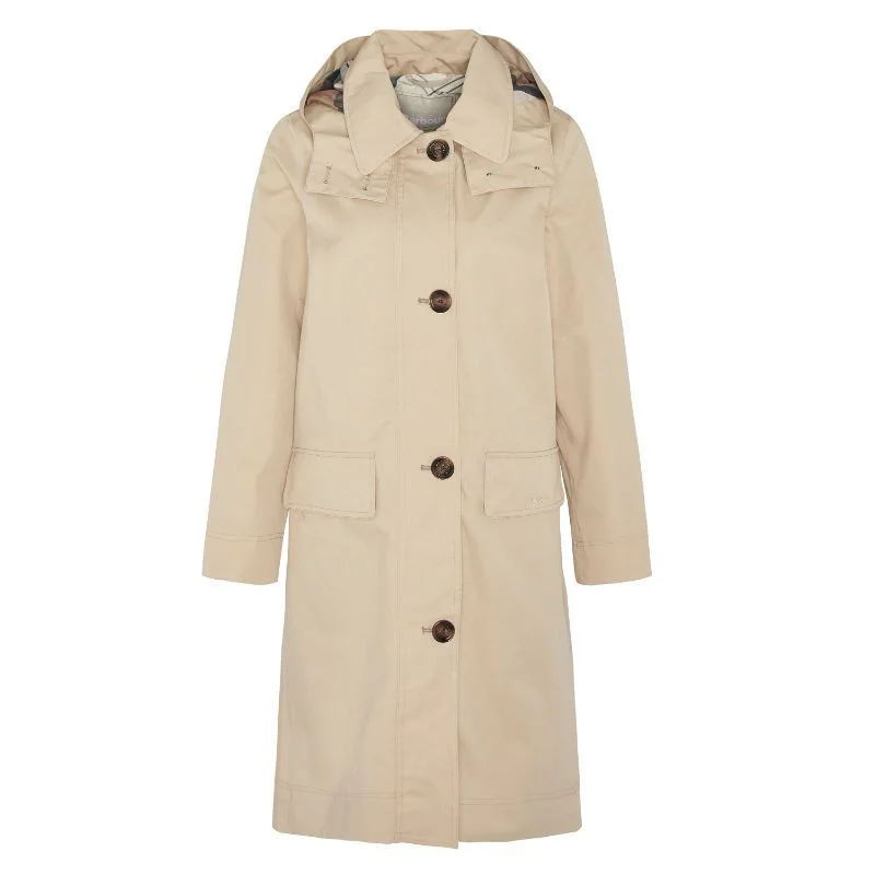 Plus size women's wool blend coats for a warm and stylish winterBarbour Hebrides Ladies Waterproof Jacket - Safari/Primrose Hessian