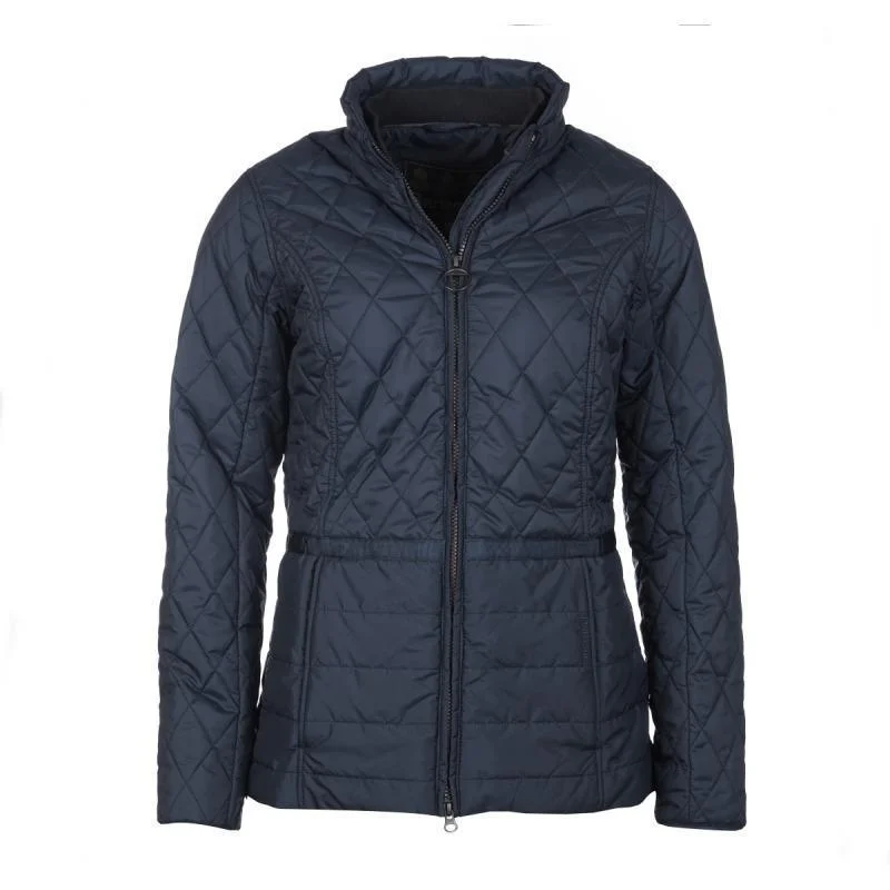 Embroidered women's cotton coats in a bohemian pattern for a unique designBarbour Ladies Charlotte Quilt - Navy Embroidered women's cotton coats in a bohemian pattern for a unique designBarbour Ladies Charlotte Quilt - Navy