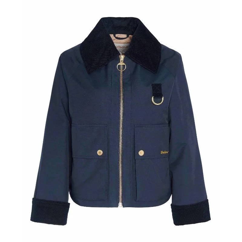 Oversized women's wool coats in a monochromatic look for a trendy outfitBarbour Nora Casual Ladies Jacket - Dark Navy/Military Brown/Dark Navy Oversized women's wool coats in a monochromatic look for a trendy outfitBarbour Nora Casual Ladies Jacket - Dark Navy/Military Brown/Dark Navy