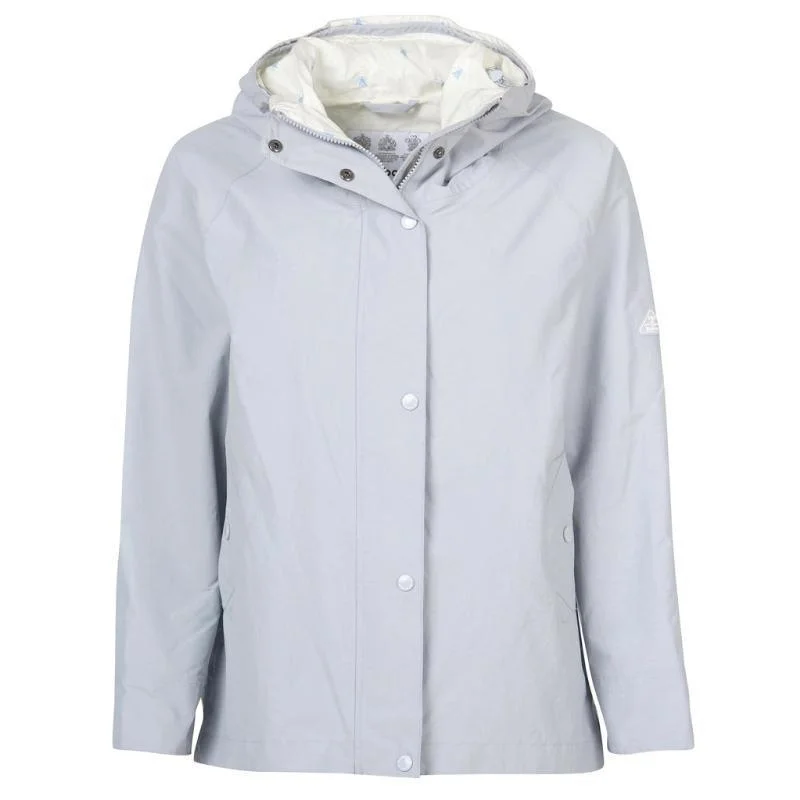 Long women's mac coats in a lightweight fabric for spring showersBarbour Salcombe Ladies Waterproof Jacket - Gray Dawn