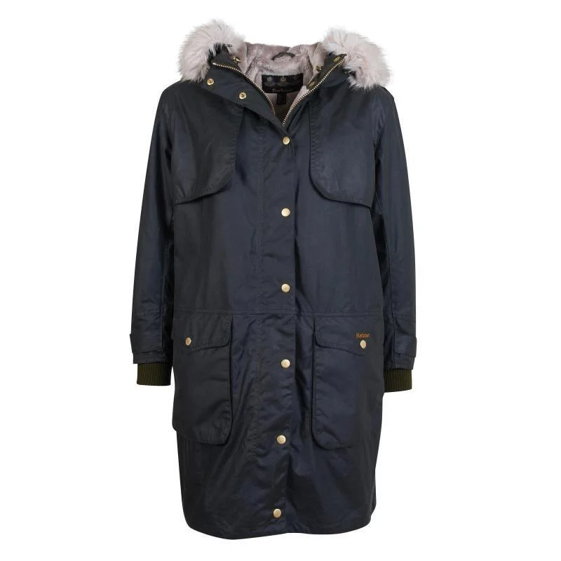 Water - resistant women's trench coats with adjustable cuffs for rainy daysBarbour Whitebeam Ladies Wax Jacket - Sage