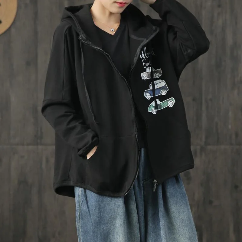 Checkered women's wool coats in a classic pattern for a timeless styleBeautiful hooded cotton Long Shirts Work Outfits black alphabet top coats fall