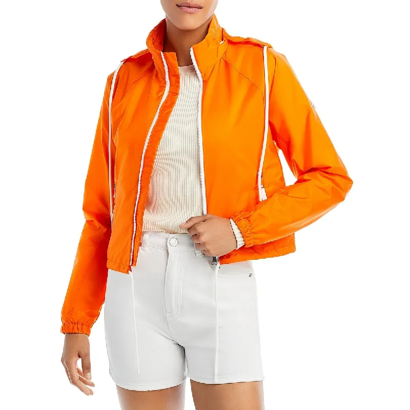 Women's cropped leather coats with silver studs for an edgy lookAlose Womens Lightweight Hooded Raincoat Women's cropped leather coats with silver studs for an edgy lookAlose Womens Lightweight Hooded Raincoat