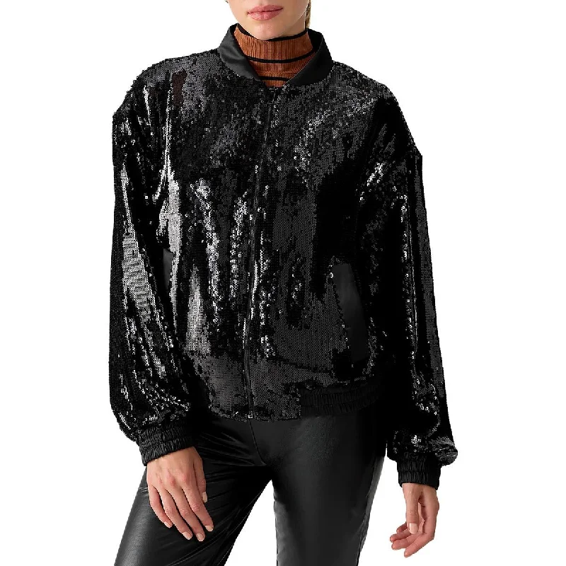 Petite women's wool blend coats with a tailored fit for a flattering silhouetteSloan Womens Sequined Lightweight Bomber Jacket Petite women's wool blend coats with a tailored fit for a flattering silhouetteSloan Womens Sequined Lightweight Bomber Jacket