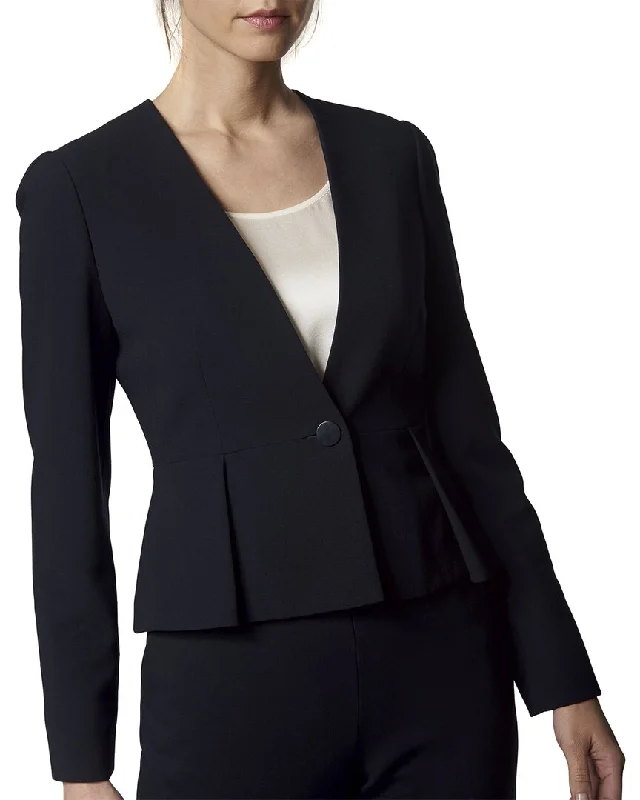 Mid - length women's down coats in a slim fit for a modern and sleek appearanceLk Bennett Eres Peplum Jacket Mid - length women's down coats in a slim fit for a modern and sleek appearanceLk Bennett Eres Peplum Jacket