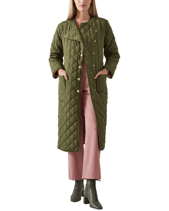 Checkered women's wool coats in a classic pattern for a timeless styleLk Bennett Litten Trench Coat Checkered women's wool coats in a classic pattern for a timeless styleLk Bennett Litten Trench Coat