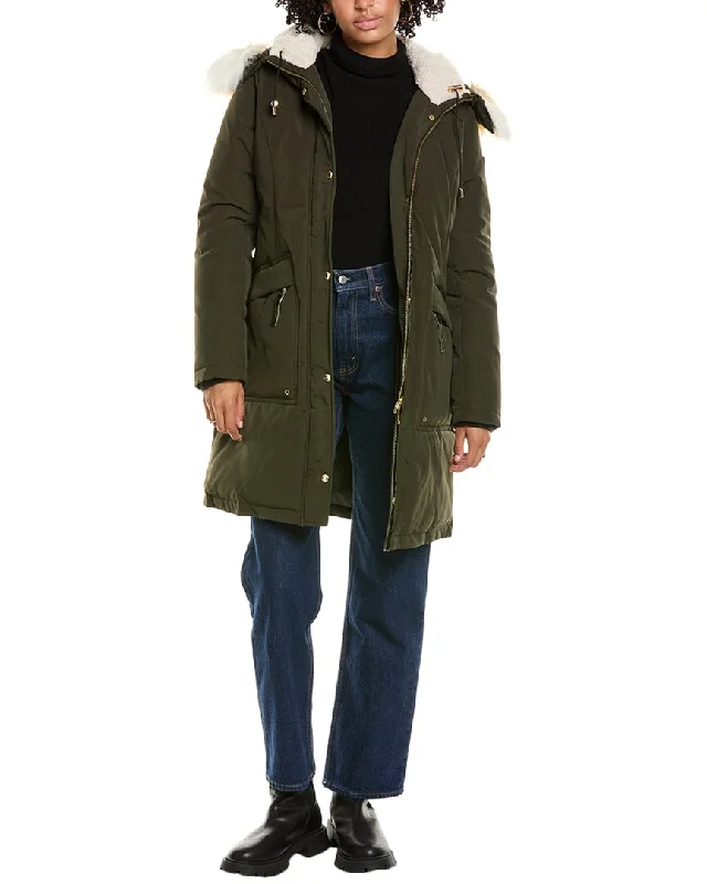 Long women's mac coats in a lightweight fabric for spring showersSam Edelman Parka