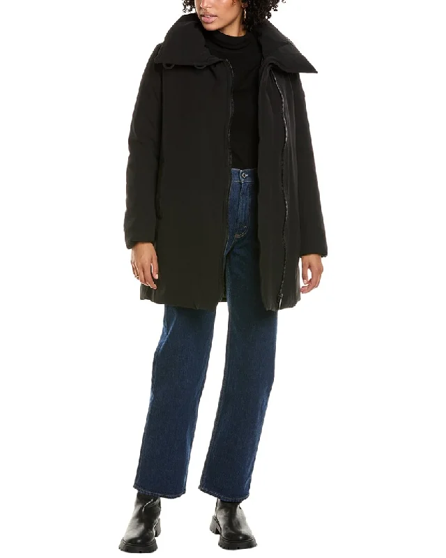 Checkered women's wool coats in a classic pattern for a timeless styleSam Edelman Asymmetrical Wing Collar Puffer Coat Checkered women's wool coats in a classic pattern for a timeless styleSam Edelman Asymmetrical Wing Collar Puffer Coat
