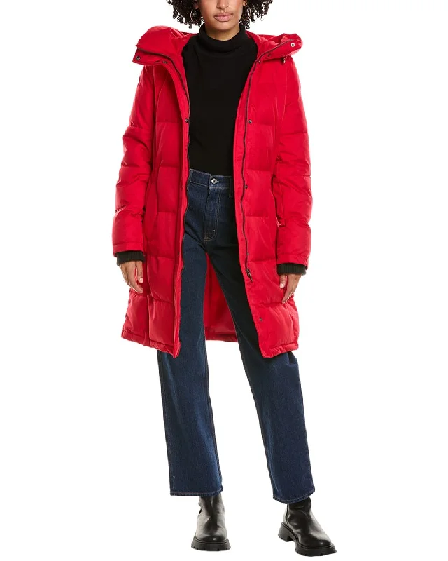 Embroidered women's cotton coats in a bohemian pattern for a unique designSam Edelman Belted 3-Quarter Puffer Coat Embroidered women's cotton coats in a bohemian pattern for a unique designSam Edelman Belted 3-Quarter Puffer Coat