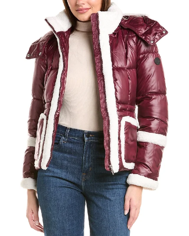 Belted women's cashmere coats in soft pastels for a luxurious feelFrench Connection Sherpa Trim Puffer Coat Belted women's cashmere coats in soft pastels for a luxurious feelFrench Connection Sherpa Trim Puffer Coat