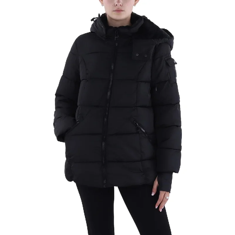 Women's longline double - breasted camel coats for a sophisticated lookWomens Faux Fur Lined Quilted Puffer Jacket Women's longline double - breasted camel coats for a sophisticated lookWomens Faux Fur Lined Quilted Puffer Jacket