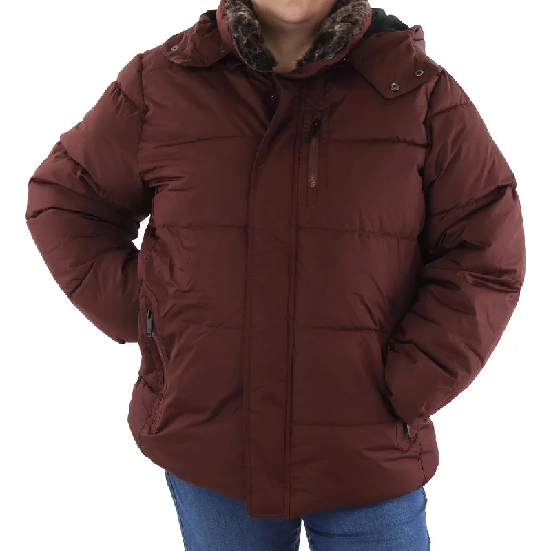 Women's pea coats with brass buttons for a nautical - inspired stylePlus Womens Fleece Lined Quilted Puffer Jacket Women's pea coats with brass buttons for a nautical - inspired stylePlus Womens Fleece Lined Quilted Puffer Jacket