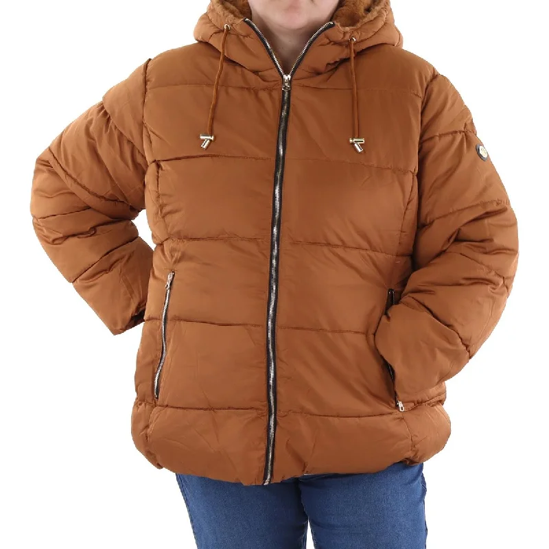 Women's knee - length wool blend coats with a fur collar for added warmthPlus Womens Insulated Faux Fur Lined Puffer Jacket Women's knee - length wool blend coats with a fur collar for added warmthPlus Womens Insulated Faux Fur Lined Puffer Jacket