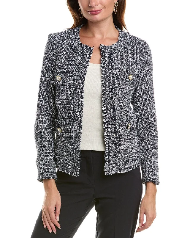 Embroidered women's cotton coats in a bohemian pattern for a unique designNanette Nanette Lepore Tweed Jacket Embroidered women's cotton coats in a bohemian pattern for a unique designNanette Nanette Lepore Tweed Jacket