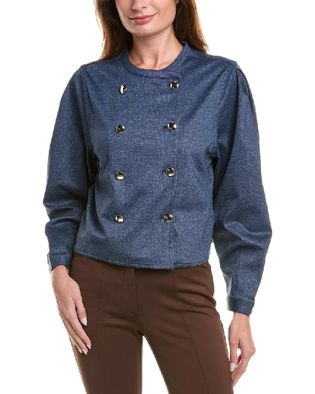 Petite women's wool blend coats with a tailored fit for a flattering silhouetteVince Camuto Double-Breasted Jacket Petite women's wool blend coats with a tailored fit for a flattering silhouetteVince Camuto Double-Breasted Jacket