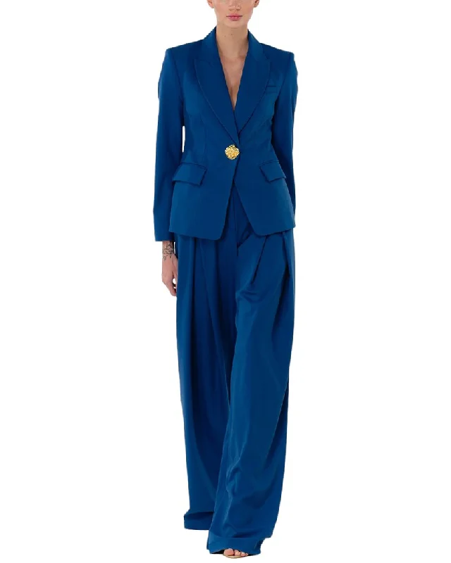 Water - resistant women's trench coats with adjustable cuffs for rainy daysBgl 2Pc Blazer & Pant Set