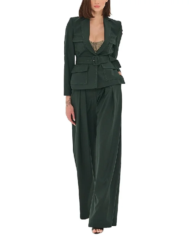 Checkered women's wool coats in a classic pattern for a timeless styleBgl 2Pc Blazer & Pant Set