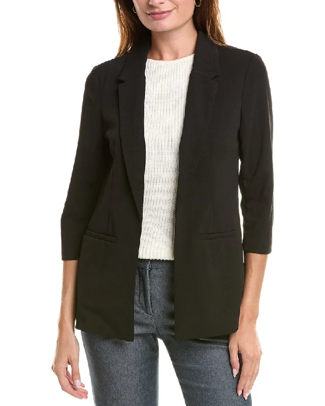 Quilted down women's coats with removable hoods for outdoor activitiesNanette Nanette Lepore Blazer