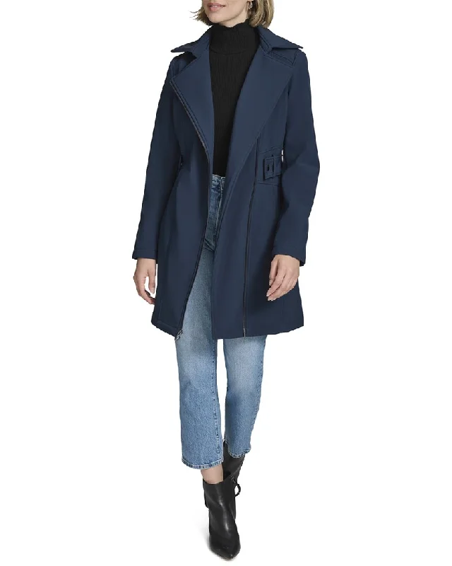 Belted women's cashmere coats in soft pastels for a luxurious feelAndrew Marc Saylor Coat