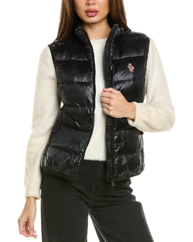 Embroidered women's cotton coats in a bohemian pattern for a unique designMoncler Vest